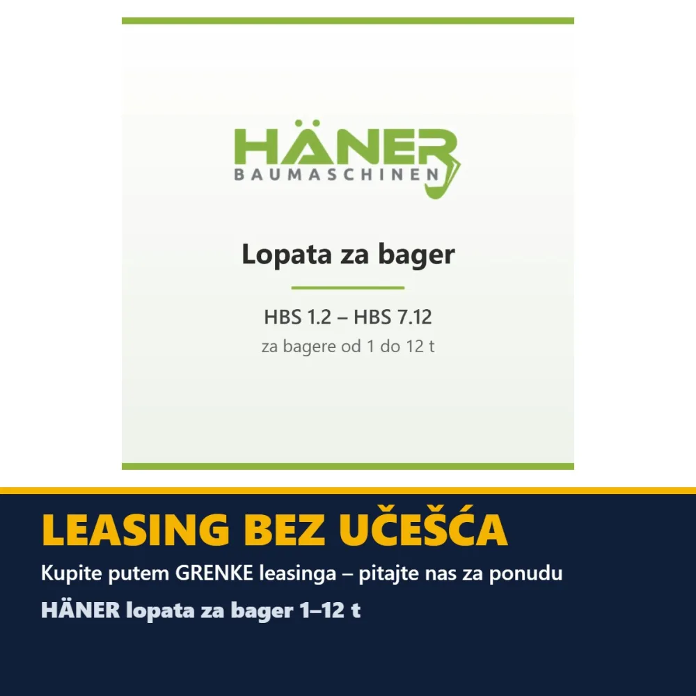 HÄNER lopata za bager 1–12 t (HBS serija) — slika 2 od 2