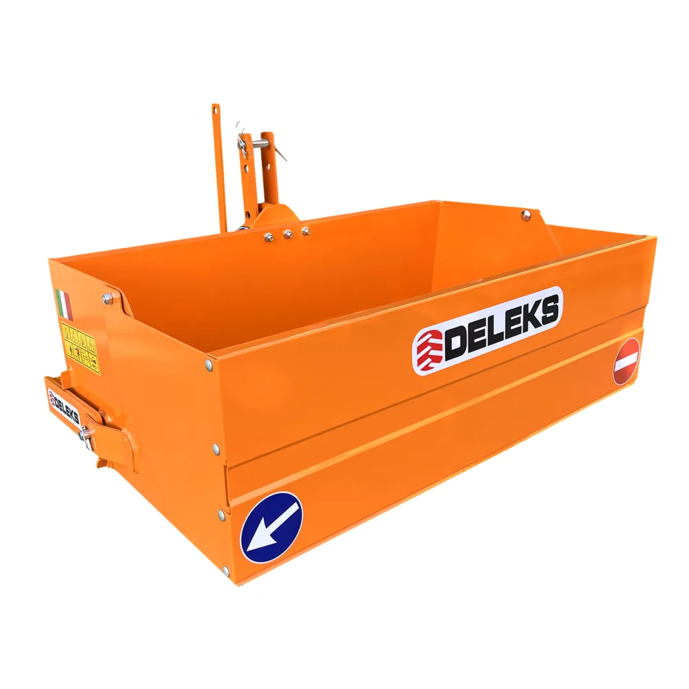 Transportni sanduk za traktor DELEKS BUCKET120 – 120 cm, ručno ili hidraulično istresanje — slika 2 od 15