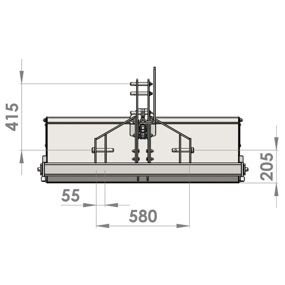Transportni sanduk za traktor DELEKS BUCKET140 – 140 cm, ručno ili hidraulično istresanje — slika 15 od 15