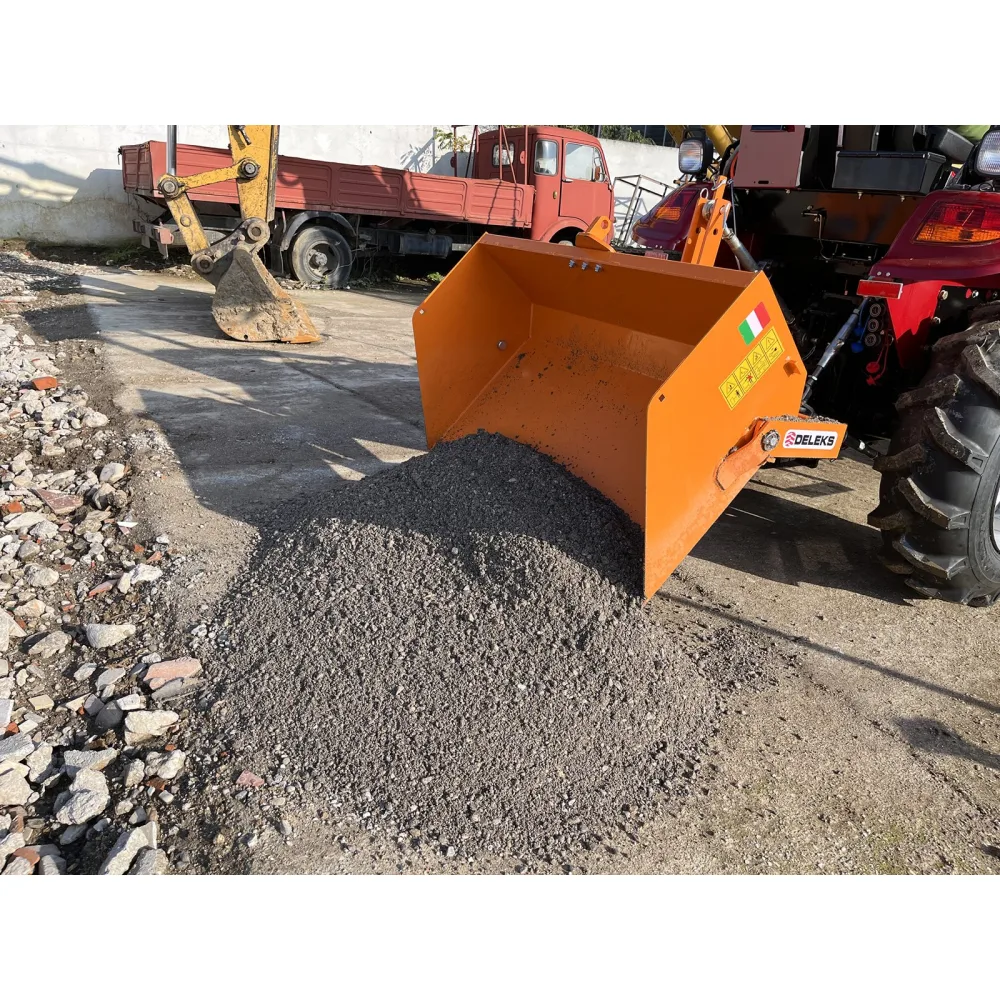 Transportni sanduk za traktor DELEKS BUCKET140 – 140 cm, ručno ili hidraulično istresanje — slika 12 od 15
