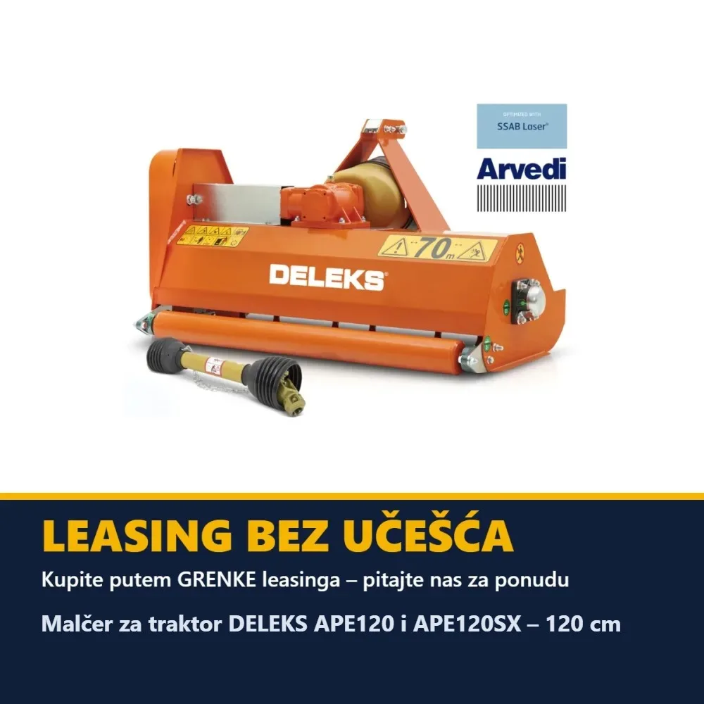 Malčer za traktor DELEKS APE120 i APE120SX – 120 cm — slika 6 od 15
