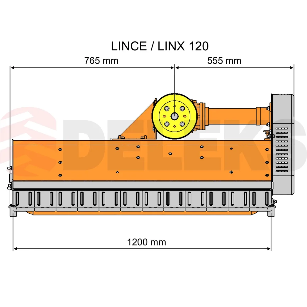 Malčer za traktor DELEKS LINCE120 – 120 cm — slika 10 od 15