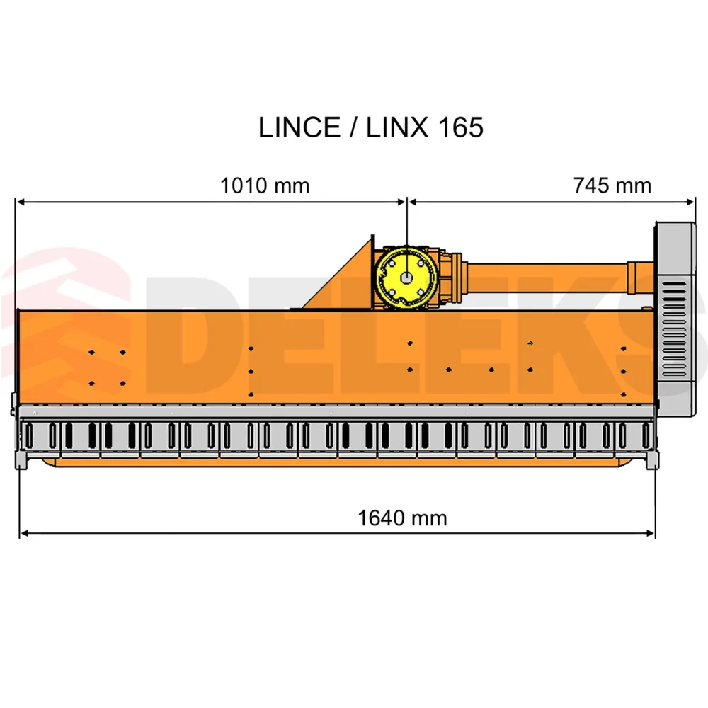 Malčer za traktor s bočnim pomakom DELEKS LINCE165 SP i SPH – 165 cm — slika 11 od 15
