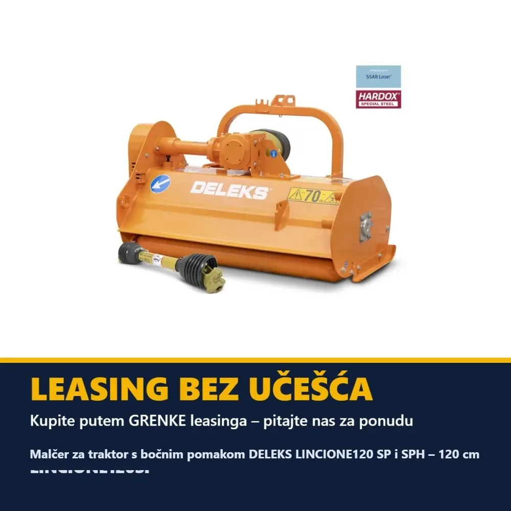 Malčer za traktor s bočnim pomakom DELEKS LINCIONE120 SP i SPH – 120 cm — slika 7 od 15