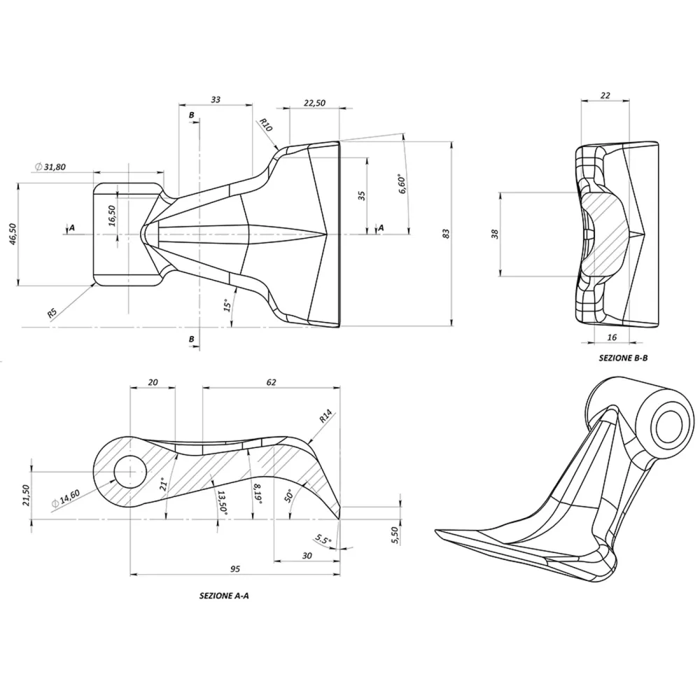 Malčer za traktor s bočnim pomakom DELEKS TIGRE200 – 200 cm — slika 10 od 15