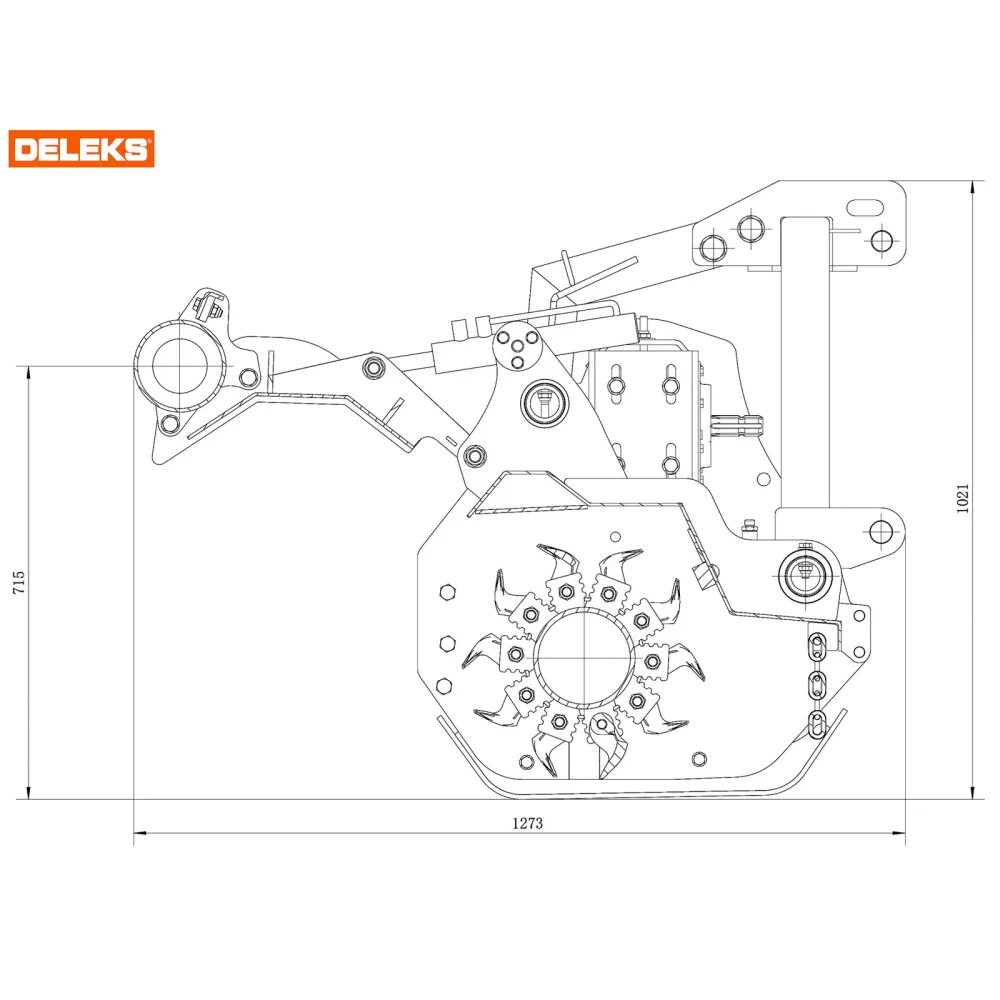 Šumarski malčer za traktor DELEKS GORILLA200 – 200 cm — slika 15 od 15