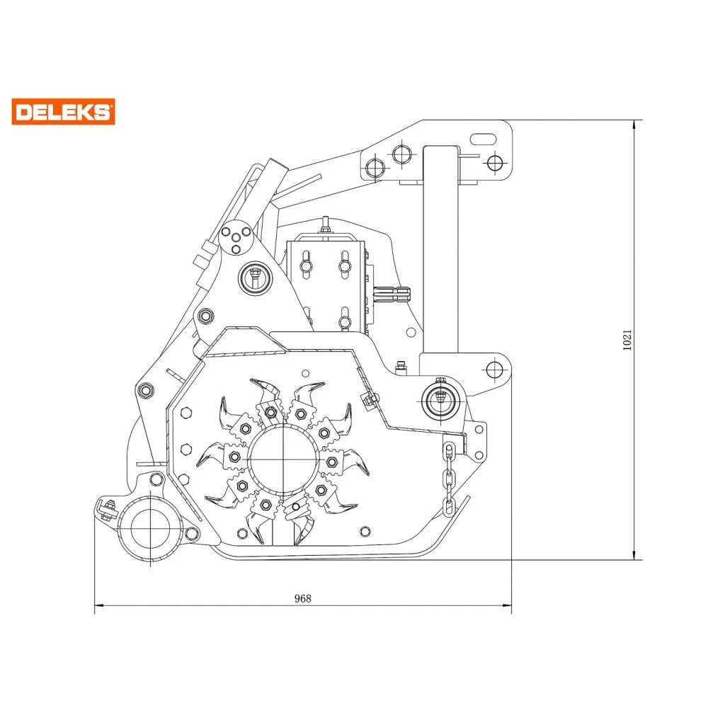 Šumarski malčer za traktor DELEKS GORILLA200 – 200 cm — slika 14 od 15