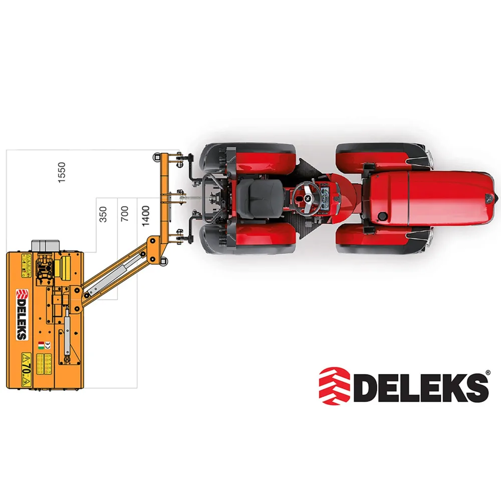 Bočni malčer za traktor DELEKS VOLPE100 – 100 cm — slika 8 od 15