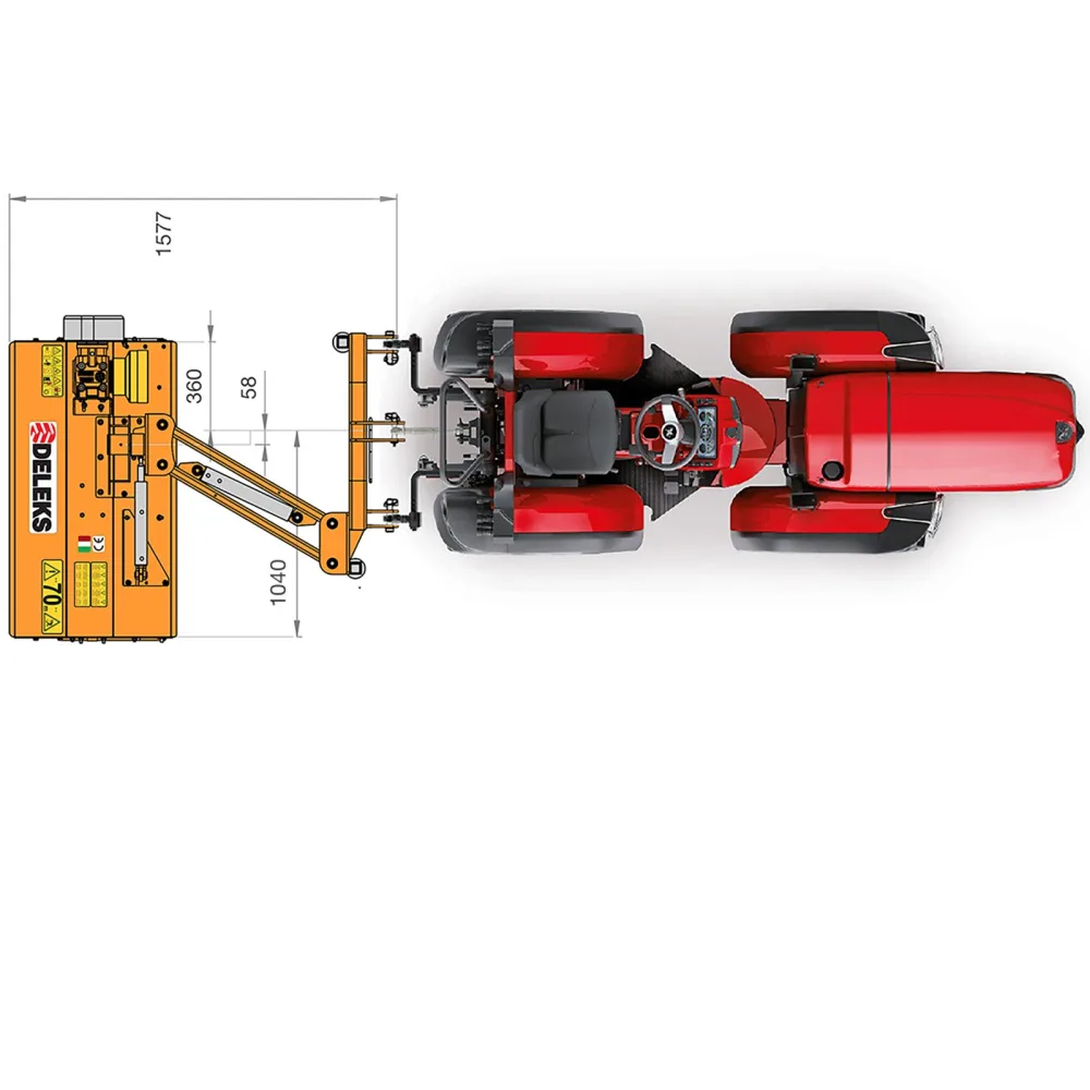 Bočni malčer za traktor DELEKS VOLPE140 – 140 cm — slika 15 od 15
