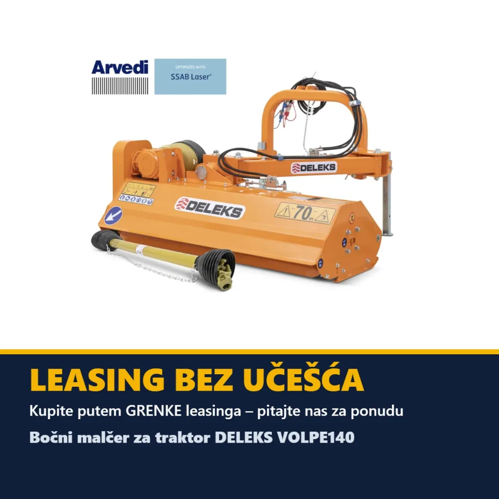 Bočni malčer za traktor DELEKS VOLPE140 – 140 cm — slika 4 od 15