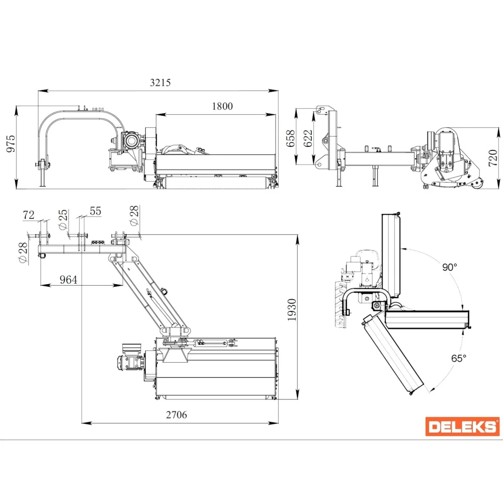 Bočni malčer za traktor DELEKS GIRAFFA170 – 170 cm — slika 10 od 15
