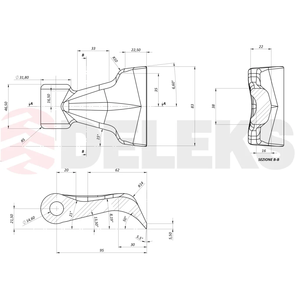 Bočni malčer za traktor DELEKS LEO160 – 160 cm — slika 10 od 15