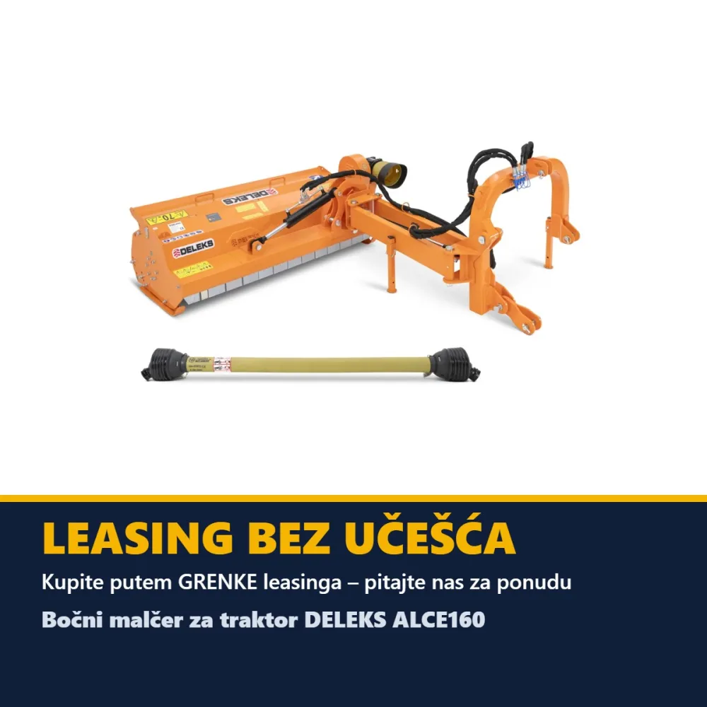Bočni malčer za traktor DELEKS ALCE160 – 160 cm, teška izvedba — slika 4 od 15