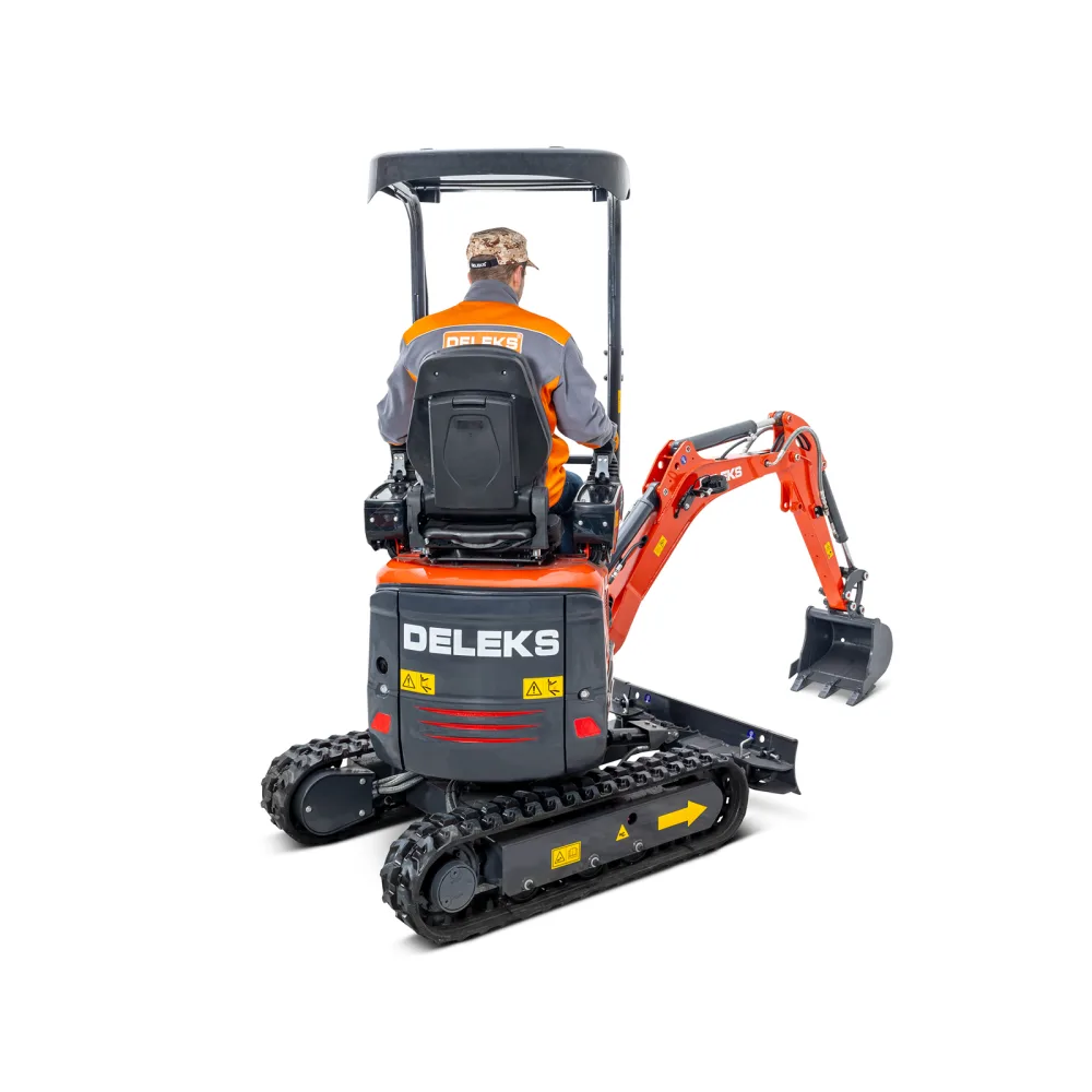 Mini bager DELEKS S100 – 1 t, dizelski motor Kubota, kompaktni stražnji dio (zero tail) — slika 3 od 15