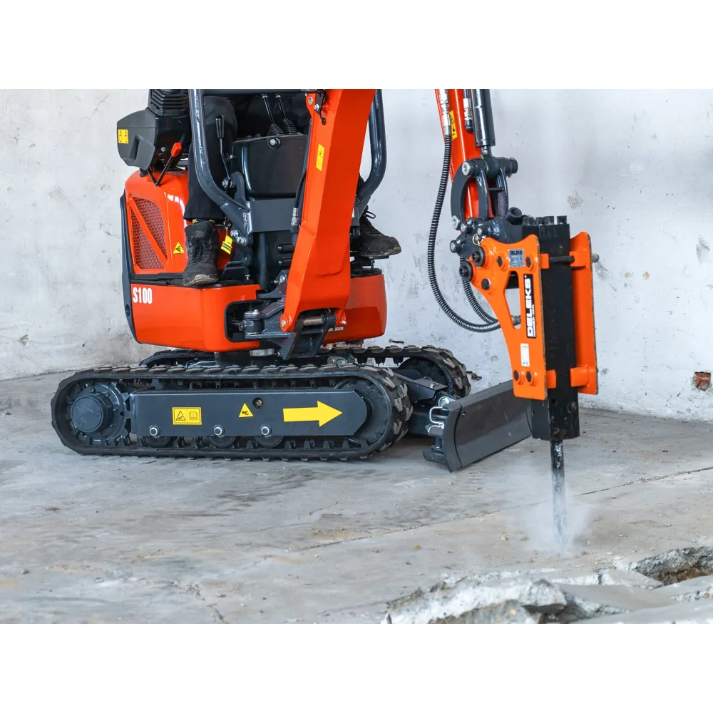 Mini bager DELEKS S100 – 1 t, dizelski motor Kubota, kompaktni stražnji dio (zero tail) — slika 15 od 15