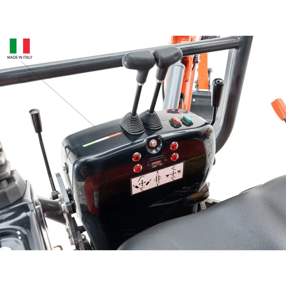 Mini bager DELEKS S100 – 1 t, dizelski motor Kubota, kompaktni stražnji dio (zero tail) — slika 8 od 15