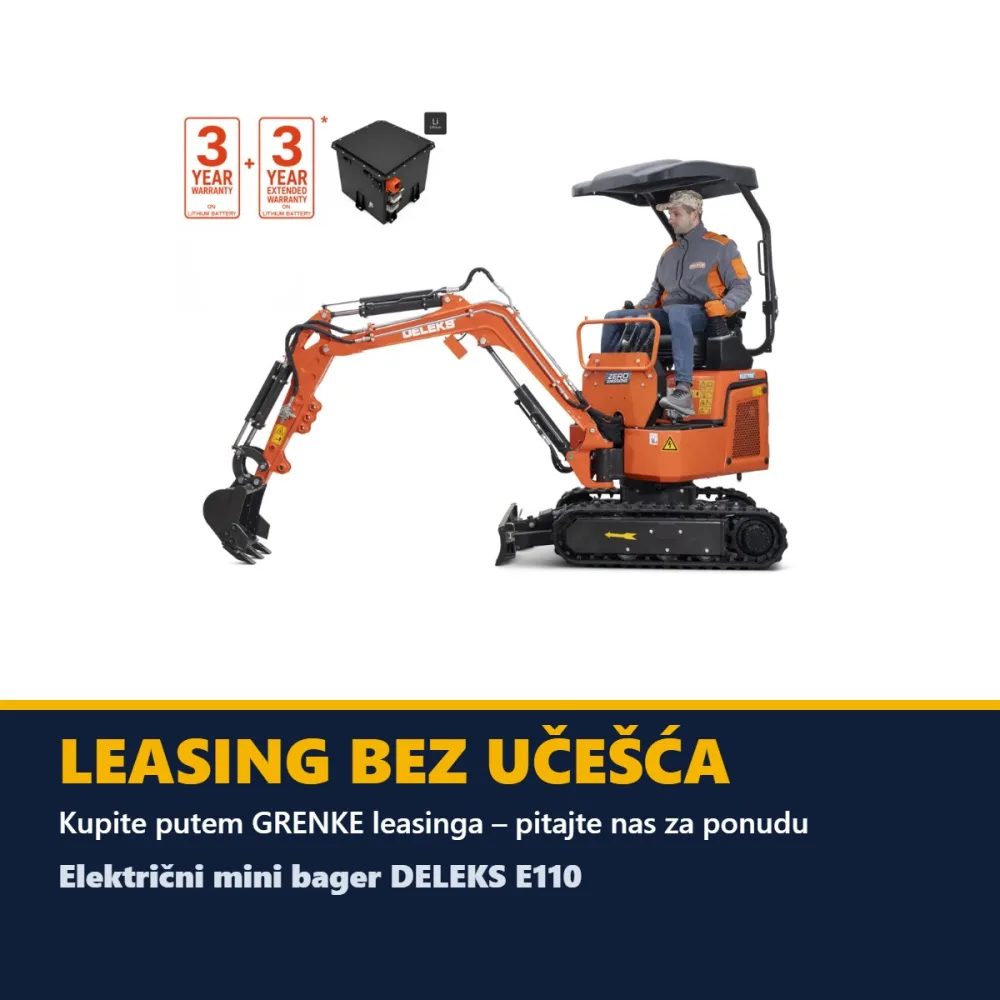 Električni mini bager DELEKS E110 – 1,1 t — slika 4 od 15