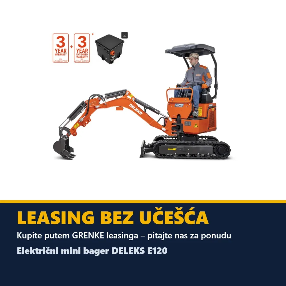 Električni mini bager DELEKS E120 – 1,2 t — slika 4 od 15