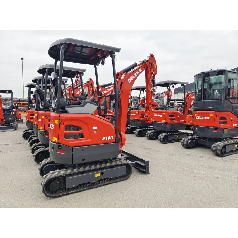 Mini bager DELEKS S180 – 1,8 t, dizelski motor Kubota, kompaktni stražnji dio (zero tail) — slika 8 od 15