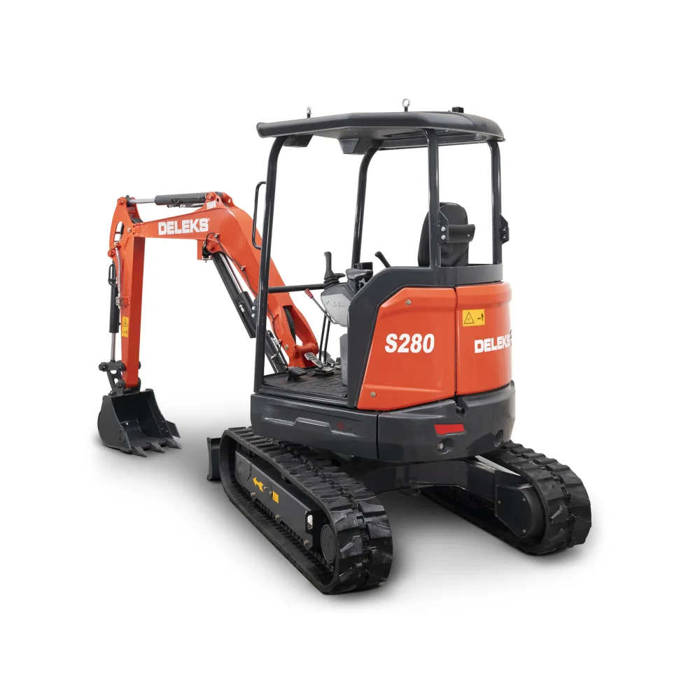 Mini bager DELEKS S280K – 2,7 t, dizelski motor Kubota