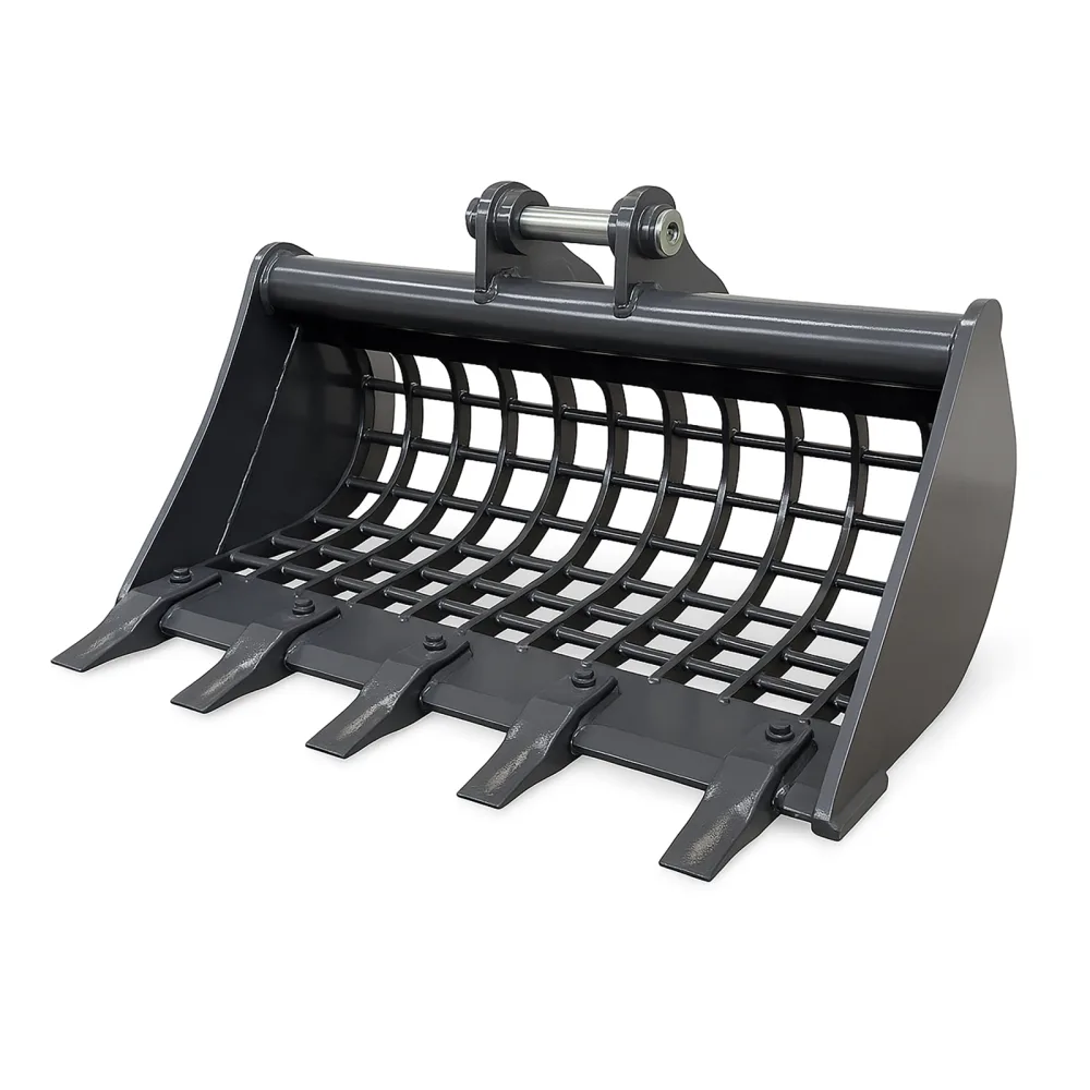 Grabljasta žlica za kamen za mini bager DELEKS S180B800ST – 80 cm (za S180)