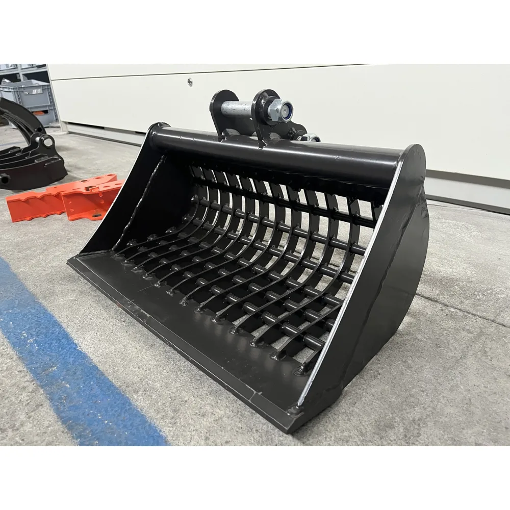 Grabljasta žlica za kamen za mini bager DELEKS M100B600ST – 60 cm (za M80/M90/M100) — slika 6 od 8