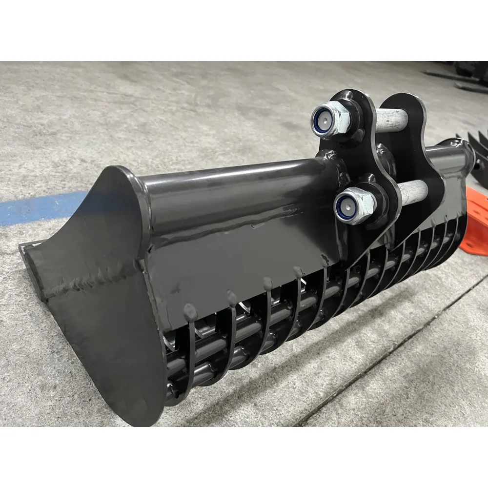 Grabljasta žlica za kamen za mini bager DELEKS M100B600ST – 60 cm (za M80/M90/M100) — slika 8 od 8