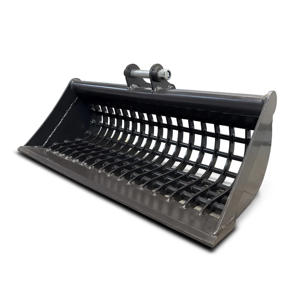 Grabljasta žlica za kamen za mini bager DELEKS M100B800ST – 80 cm (za M80/M90/M100)