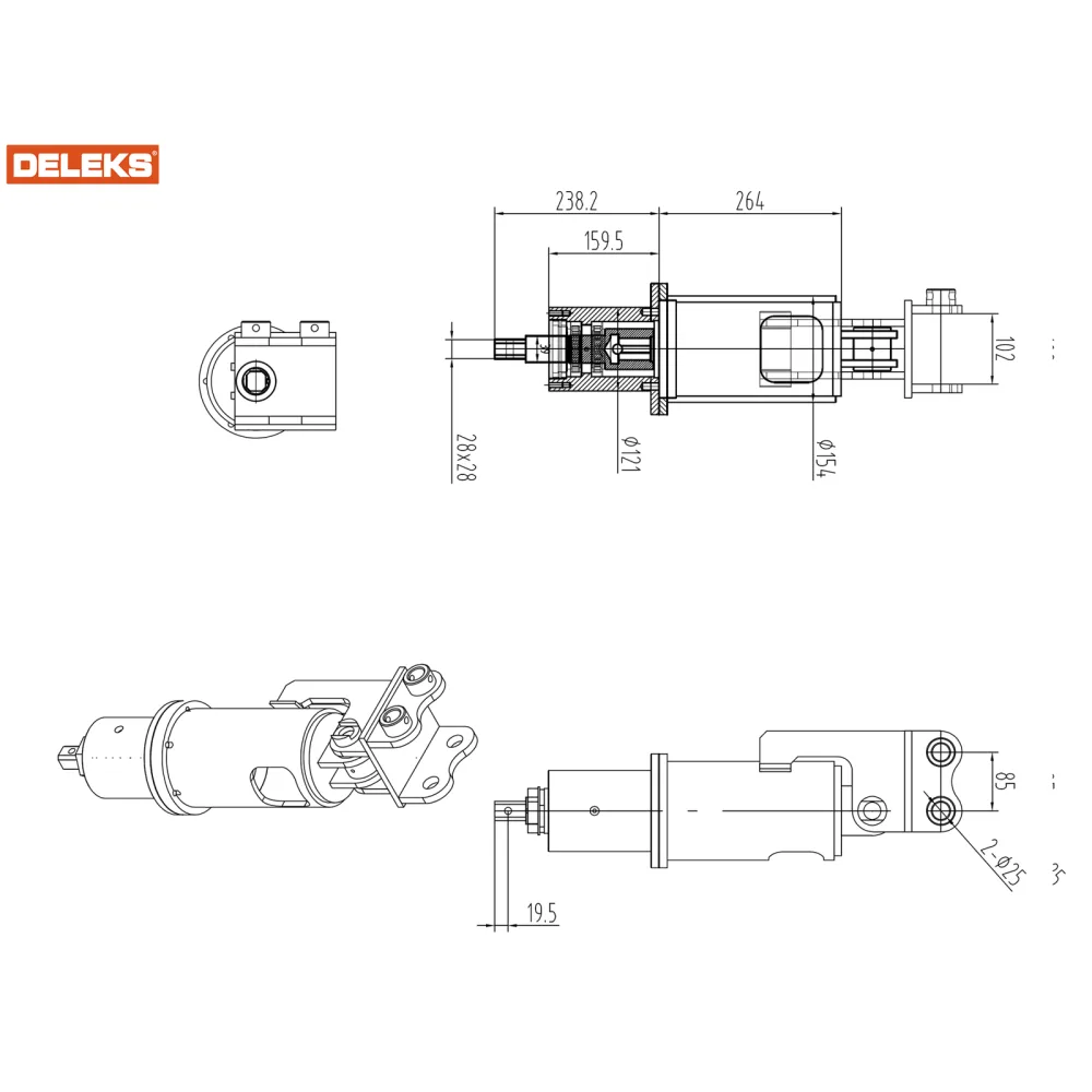 Hidraulično svrdlo za mini bager DELEKS S100AUGER — slika 2 od 14