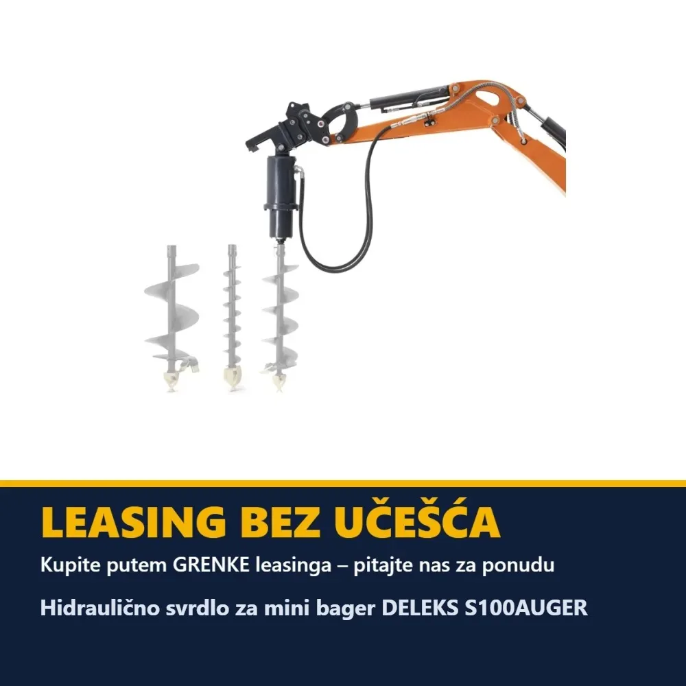 Hidraulično svrdlo za mini bager DELEKS S100AUGER — slika 6 od 14