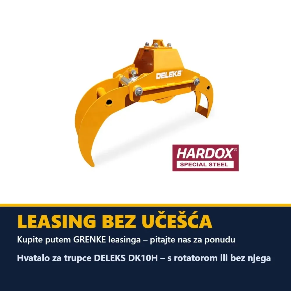 Hvatalo za trupce DELEKS DK10H – s rotatorom ili bez njega — slika 7 od 15
