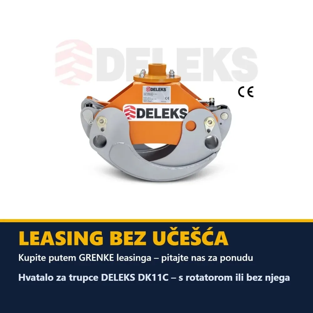 Hvatalo za trupce DELEKS DK11C – s rotatorom ili bez njega — slika 13 od 15