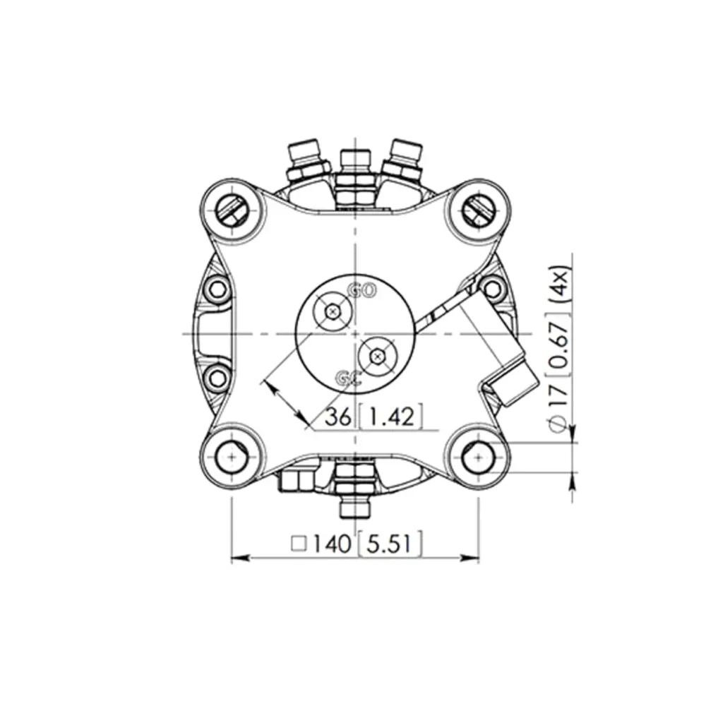 Hidraulični rotator Lombarda Ingranaggi DELEKS GR30, GR30F i GR30FF — slika 8 od 15