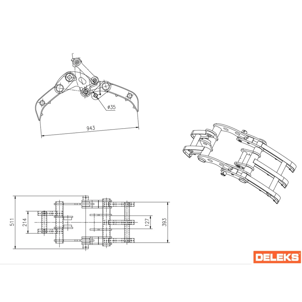Hvatalo za trupce DELEKS S280GRAPPLE (za S280) — slika 5 od 15