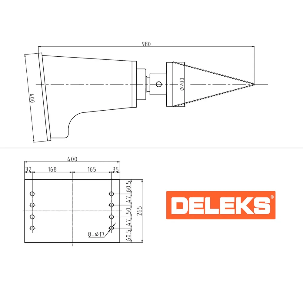 Konusni cjepač drva za mini bager DELEKS LSP40 — slika 5 od 15