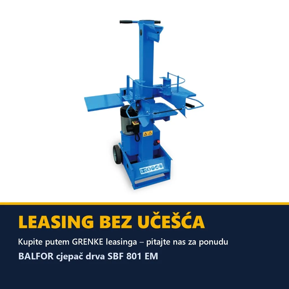 BALFOR cjepač drva SBF 801 EM — 8 t, 220 V — slika 2 od 2