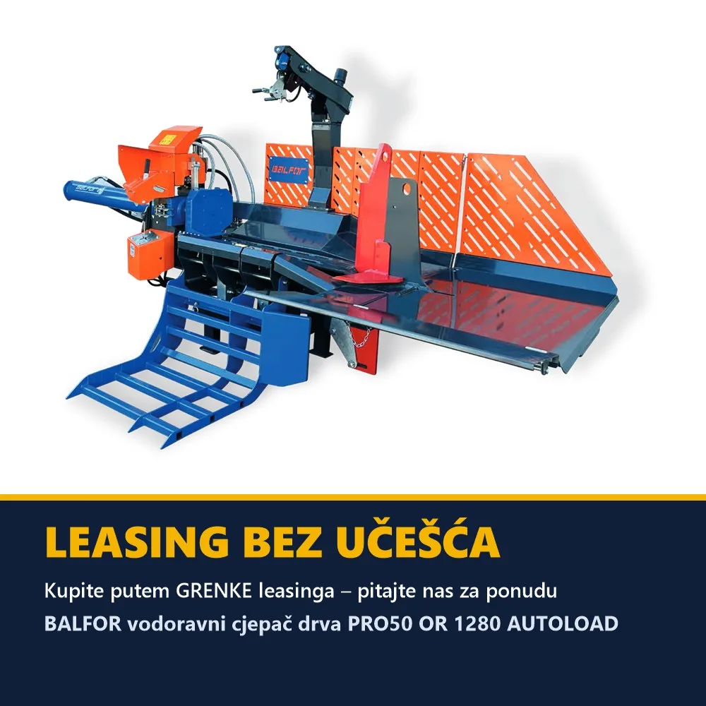 BALFOR vodoravni cjepač drva PRO50 OR 1280 AUTOLOAD — 50 t — slika 4 od 4