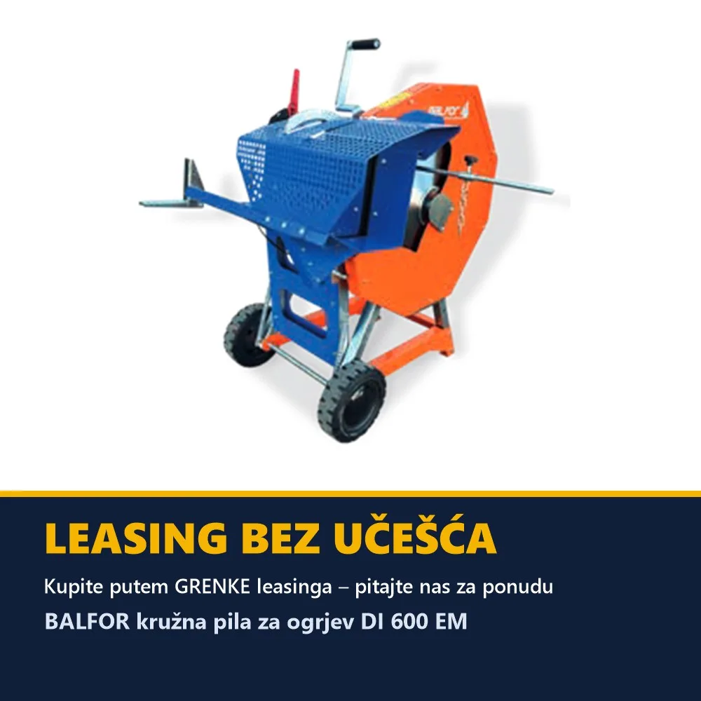 BALFOR kružna pila za ogrjev DI 600 EM — list 600 mm, 220 V — slika 2 od 2