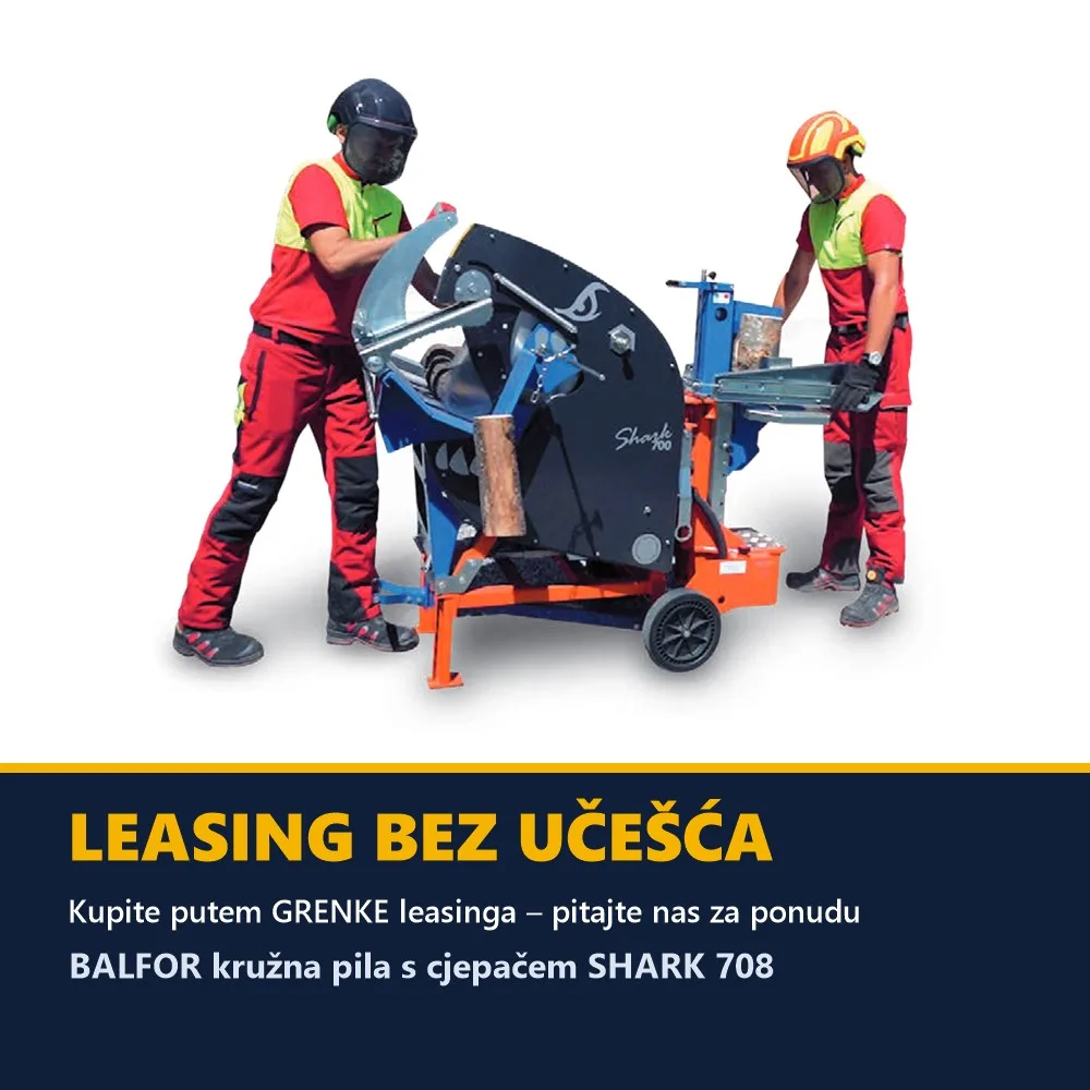 BALFOR kružna pila s cjepačem SHARK 708 — list 700 mm i cjepač 8,5 t — slika 2 od 2