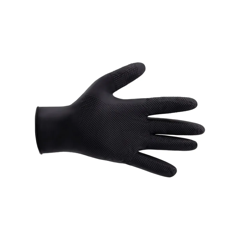Würth jednokratne zaštitne rukavice nitril grip crne (vel. S–XXL) — slika 2 od 2