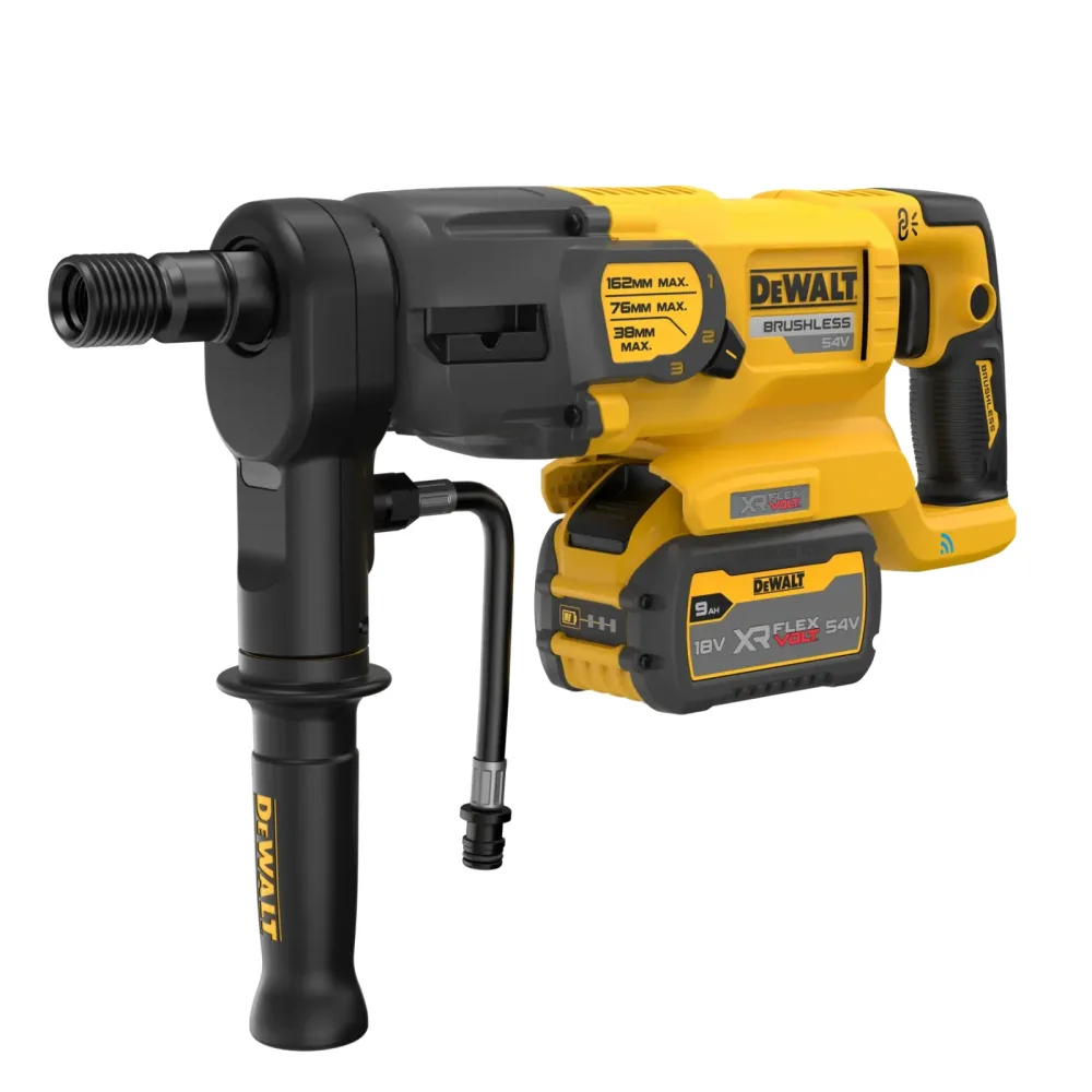 DeWalt aku dijamantna bušilica DCD150X2 54 V FLEXVOLT — do 162 mm, 2 × 9,0 Ah