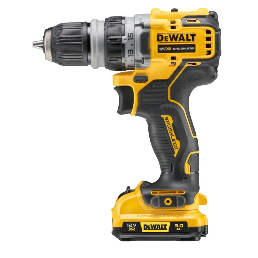 DeWalt aku bušilica-odvijač DCD703L2T 12 V XR s 4 glave — 2 × 3,0 Ah, TSTAK — slika 2 od 3