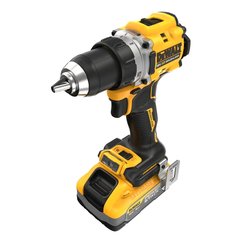 DeWalt aku bušilica-odvijač DCD800H2T 18 V XR — 90 Nm, 2 × 5,0 Ah POWERSTACK, TSTAK — slika 3 od 6