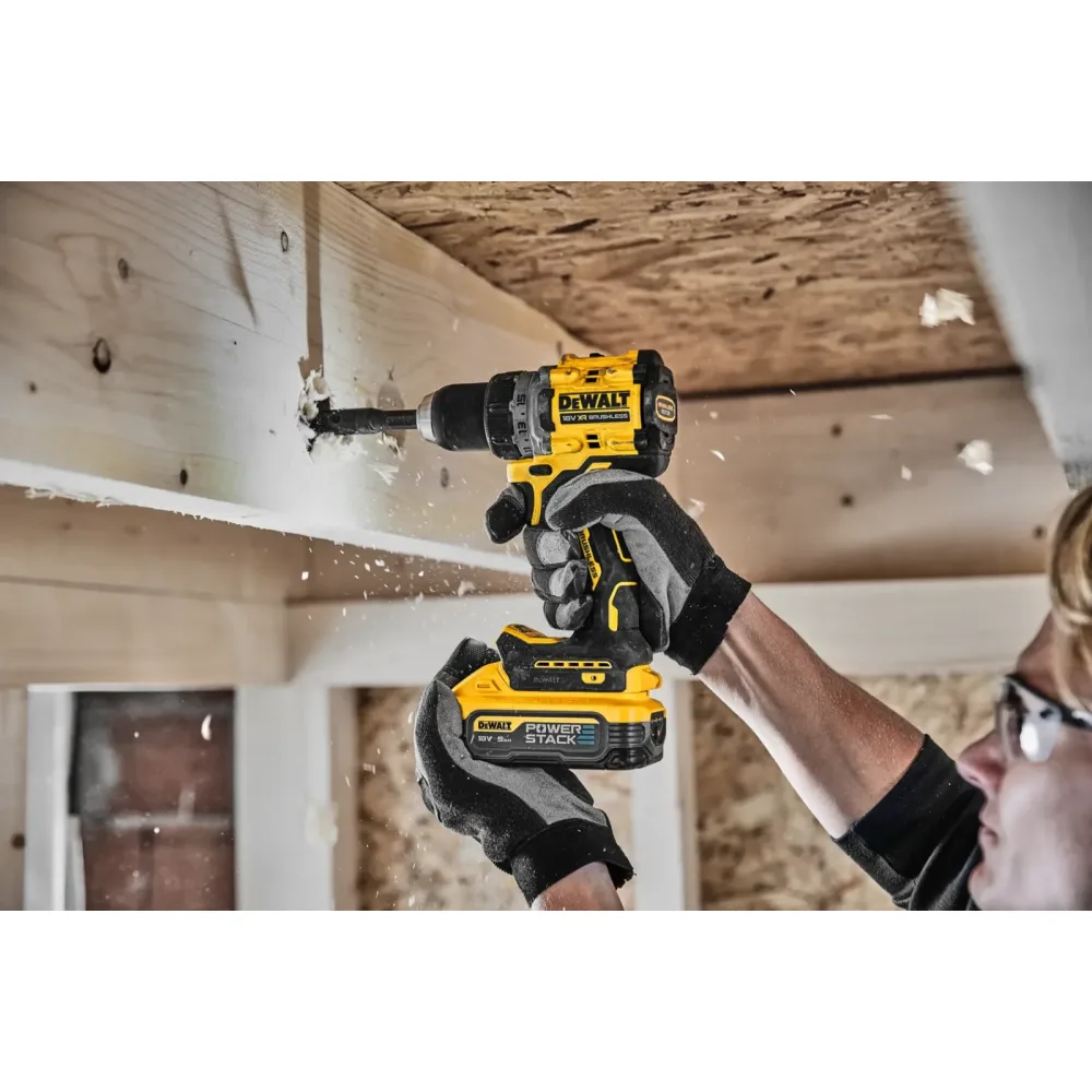 DeWalt aku bušilica-odvijač DCD800H2T 18 V XR — 90 Nm, 2 × 5,0 Ah POWERSTACK, TSTAK — slika 4 od 6
