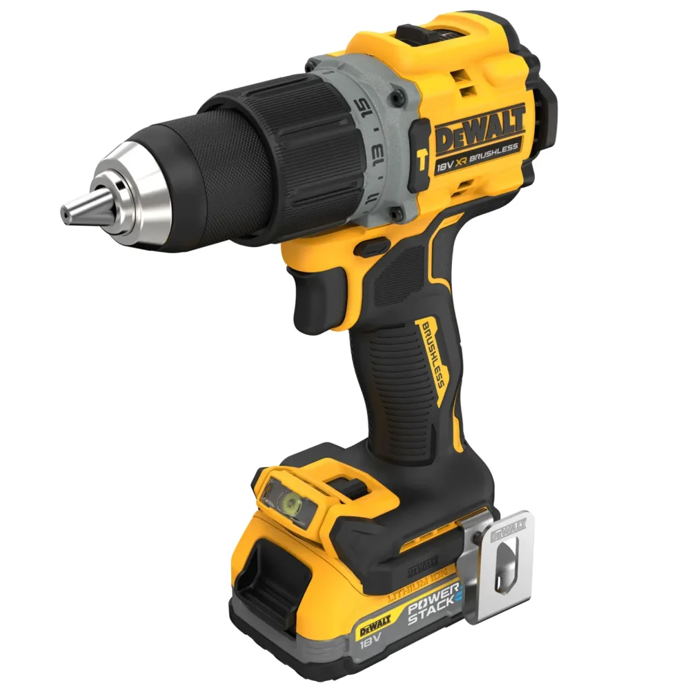 DeWalt aku udarna bušilica-odvijač DCD805E1T 18 V XR — 90 Nm, 1 × 1,7 Ah POWERSTACK, TSTAK — slika 3 od 7