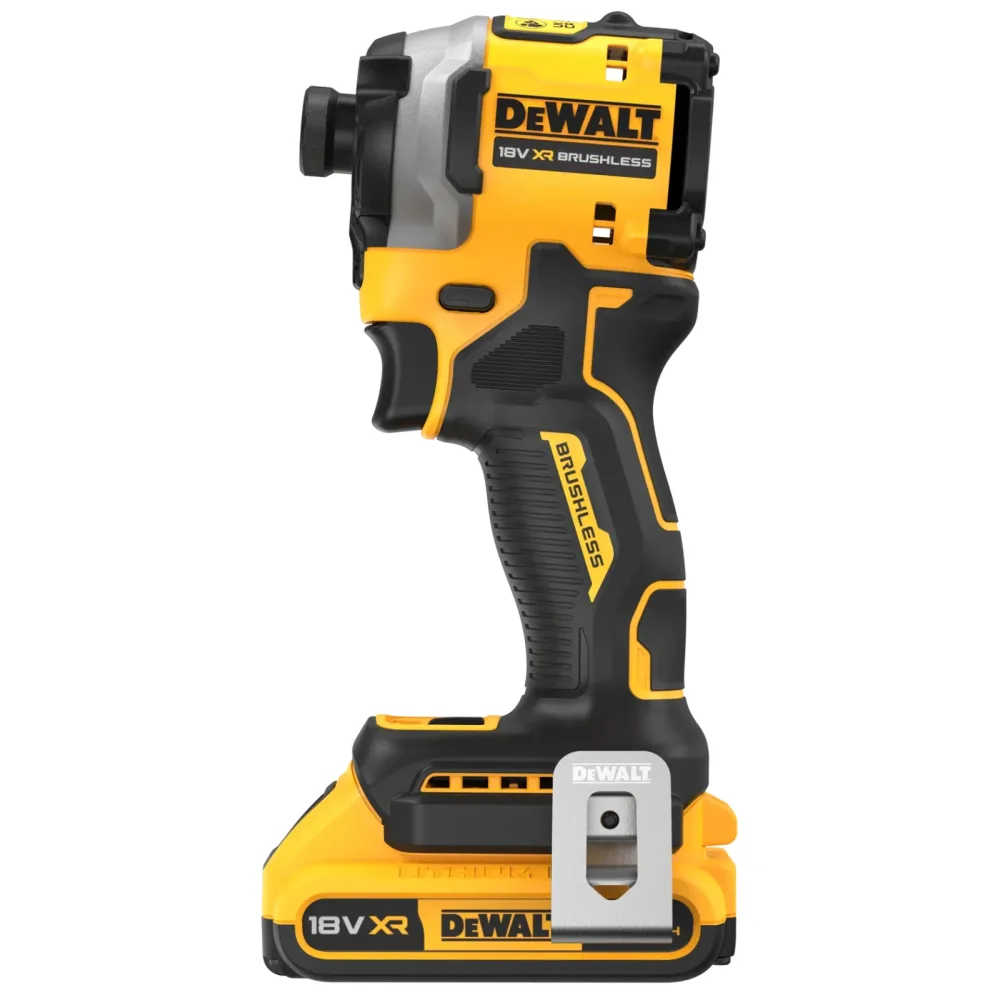 DeWalt aku udarni odvijač DCF850D2T 18 V XR — 1/4", 205 Nm, 2 × 2,0 Ah, TSTAK — slika 2 od 3
