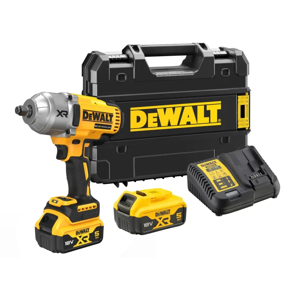 DeWalt aku udarni ključ DCF900P2T 18 V XR — 1/2", 1898 Nm, 2 × 5,0 Ah, TSTAK