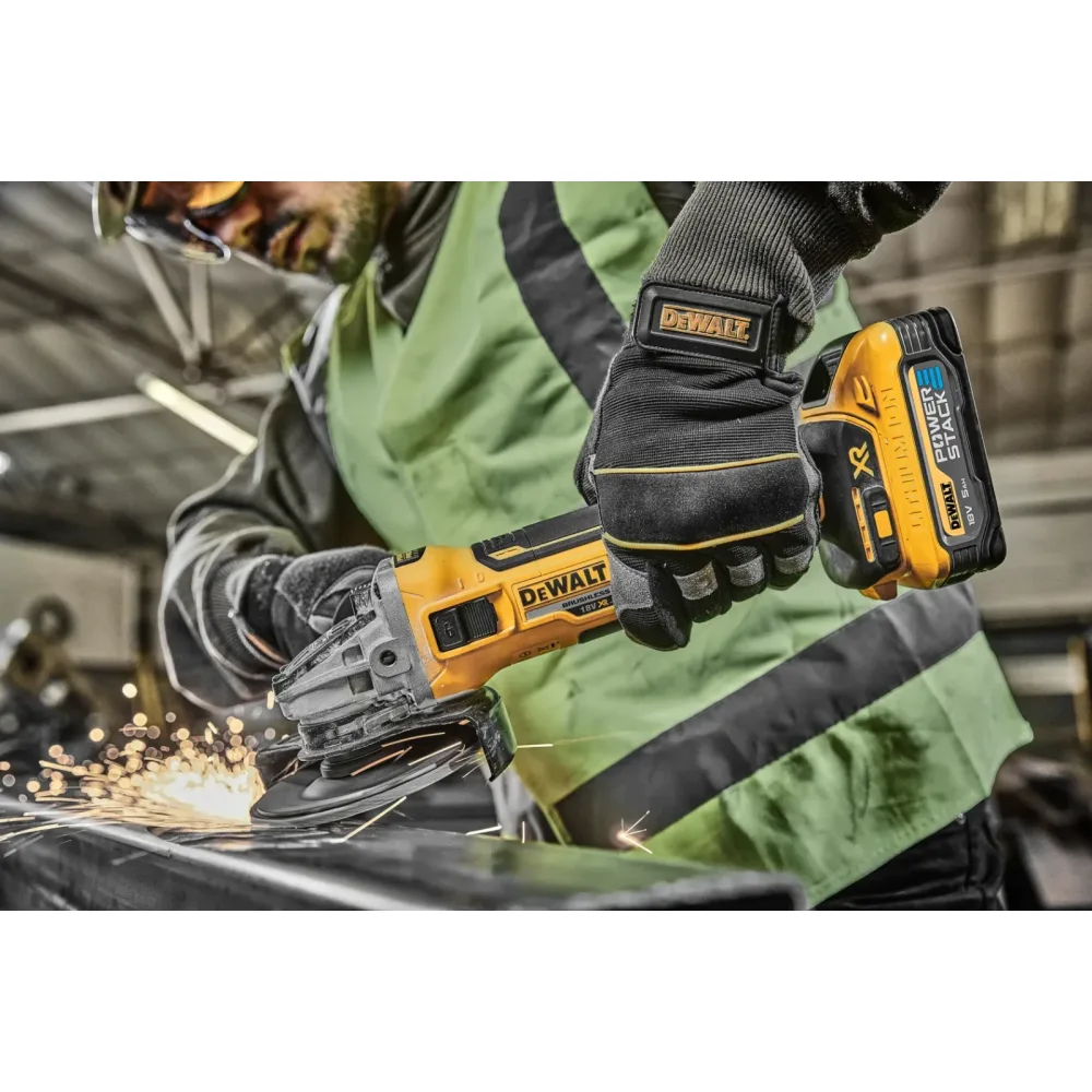 DeWalt aku kutna brusilica DCG405H2T 18 V XR — 125 mm, 2 × 5,0 Ah POWERSTACK, TSTAK — slika 3 od 6