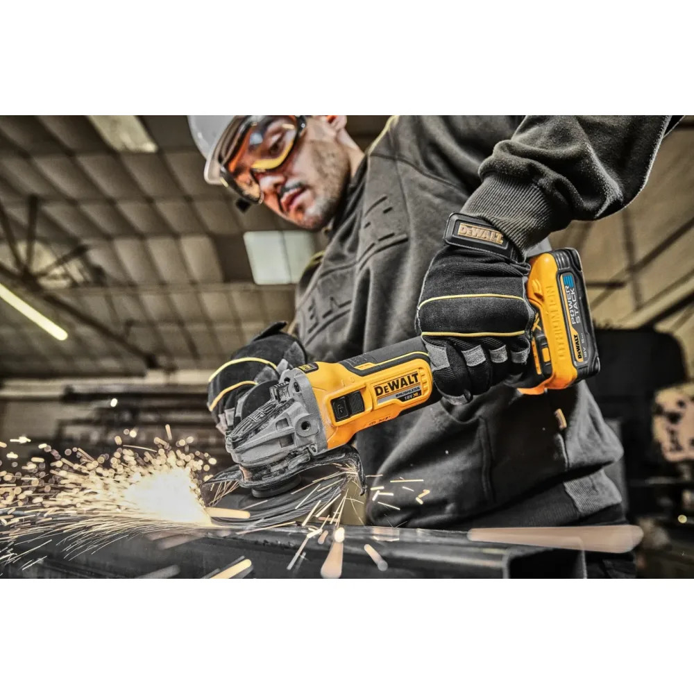 DeWalt aku kutna brusilica DCG405H2T 18 V XR — 125 mm, 2 × 5,0 Ah POWERSTACK, TSTAK — slika 4 od 6