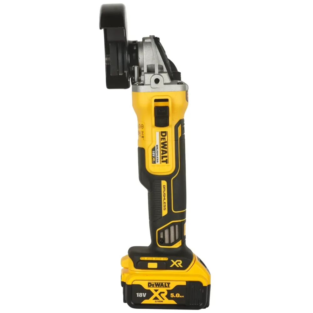 DeWalt aku kutna brusilica DCG405P2 18 V XR — 125 mm, 2 × 5,0 Ah — slika 3 od 7